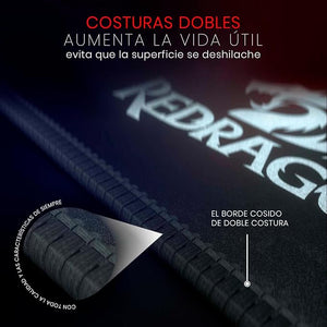 Redragon P030 Flick M Mousepad with Stitched Edges Waterproof for Work Games Office Home
