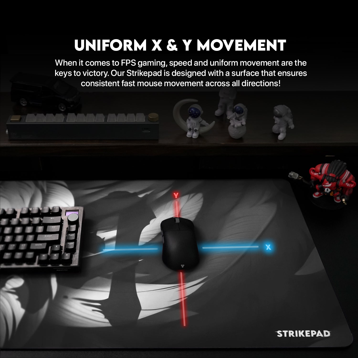 FANTECH Strikepad MST901 Gaming Mousepad 900x400x3mm Transformation Pattern Waterproof and No Edge Stitching Speed Mouse Mat