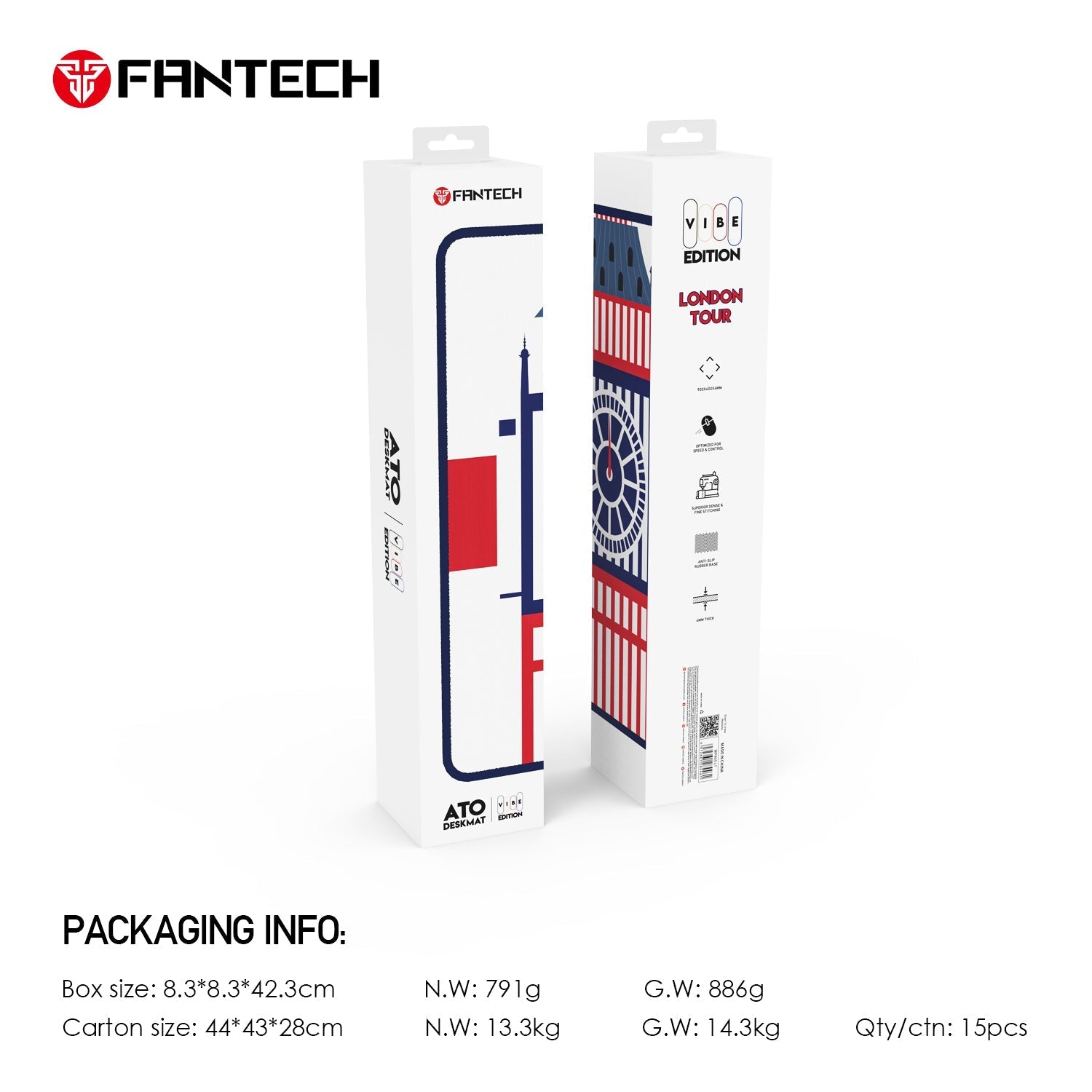 Fantech ATO MP905 Desk Mat VIBE EDTION London Tour