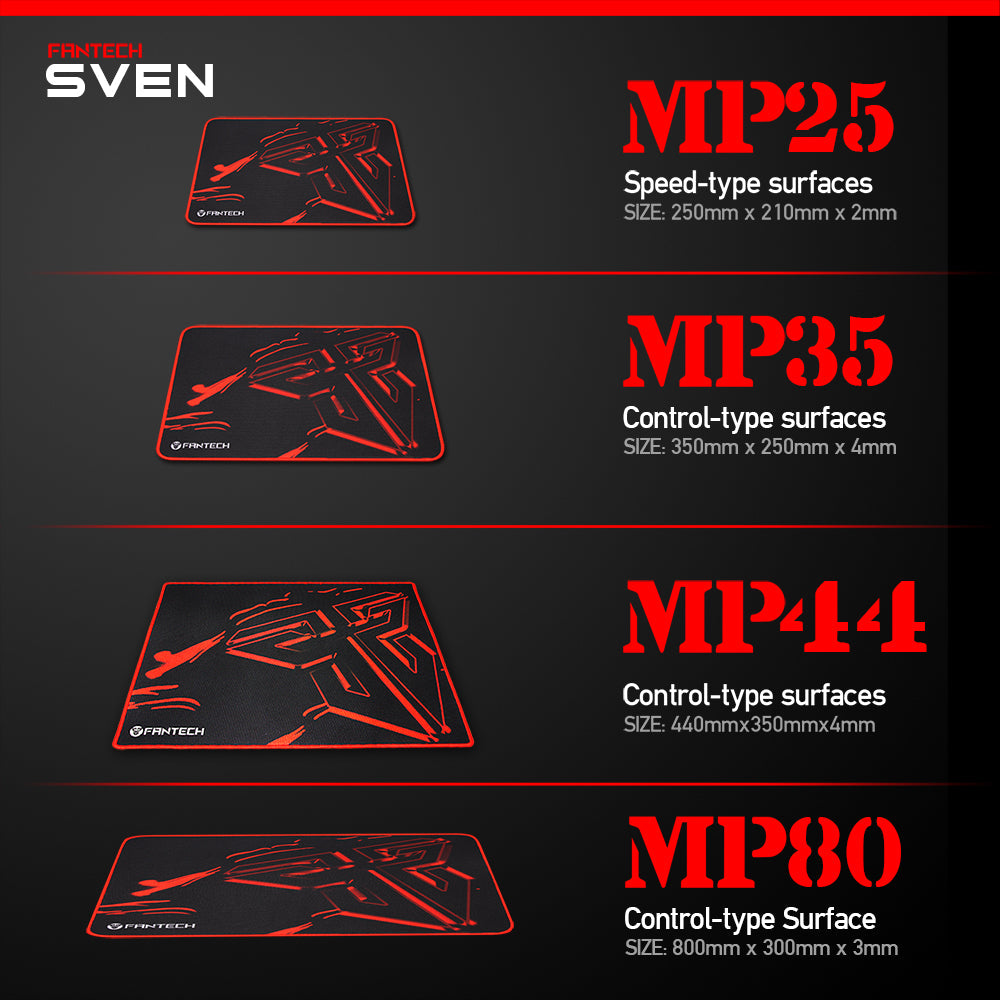 FANTECH Sven MP44 Gaming Mouse Pad Control Edition